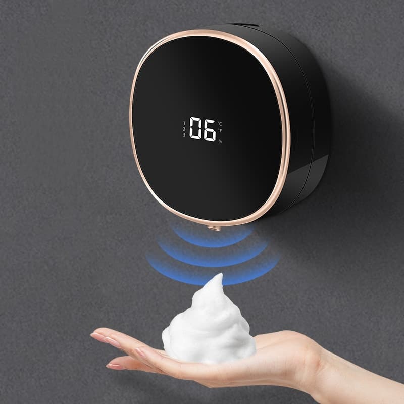 Dispensador Automático de Sabonete em Espuma com Sensor e Display Digital