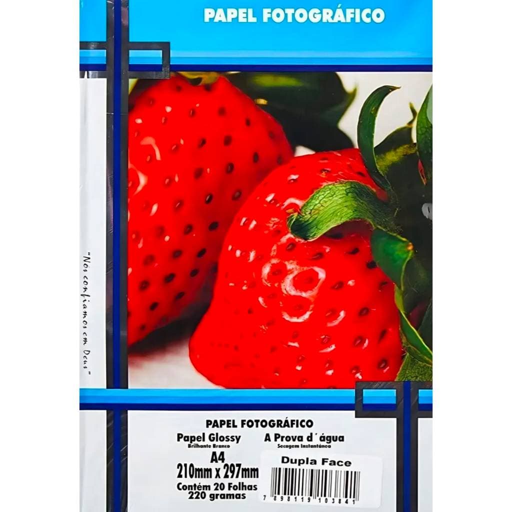 Papel Fotográfico Glossy 220g Masterprint - 20 Folhas