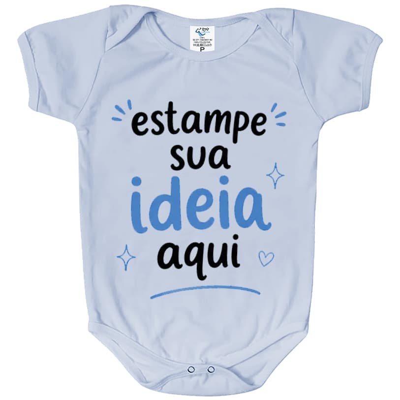 Body de Bebê Personalisado com sua Estampa