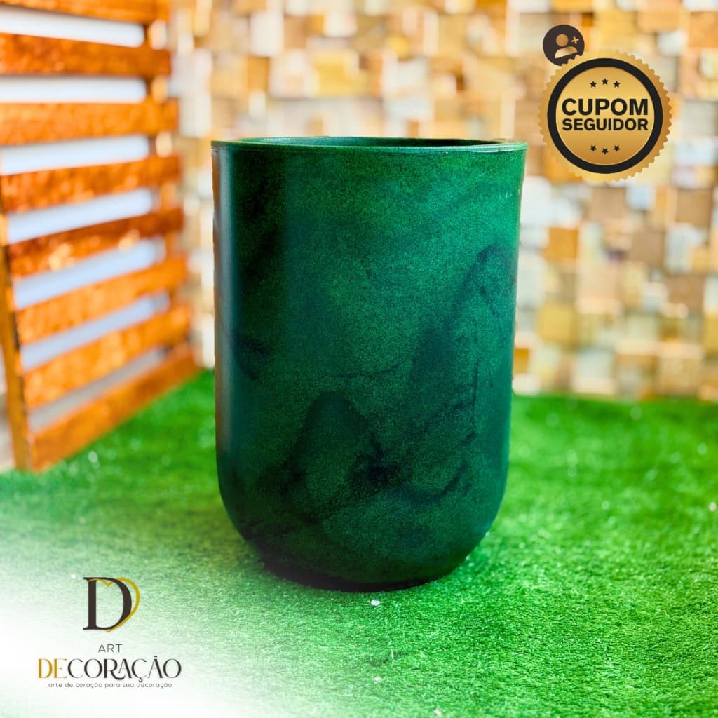 Vaso Decorativo para Plantas Coluna Dubai Polietileno Ideal para Sala Varanda e Área Gourmet