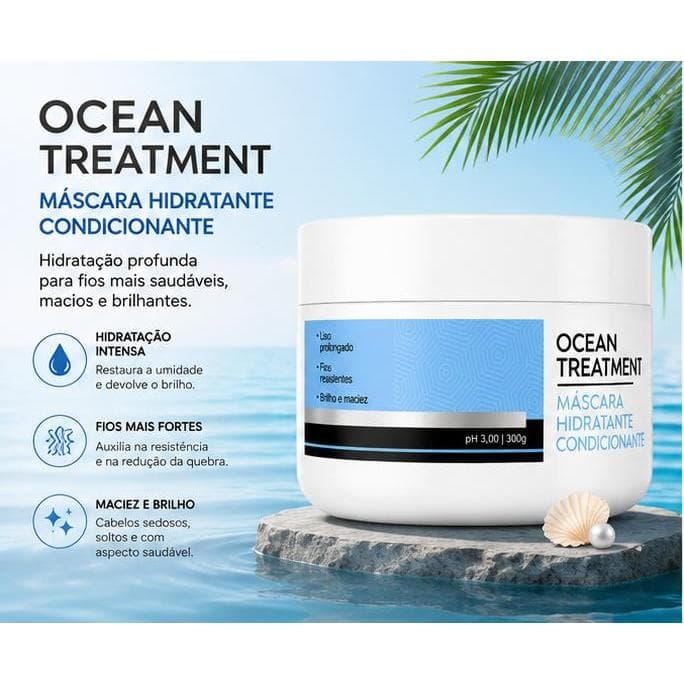 Máscara Hidratante Ocean Treatment 300 g Maiden Professional