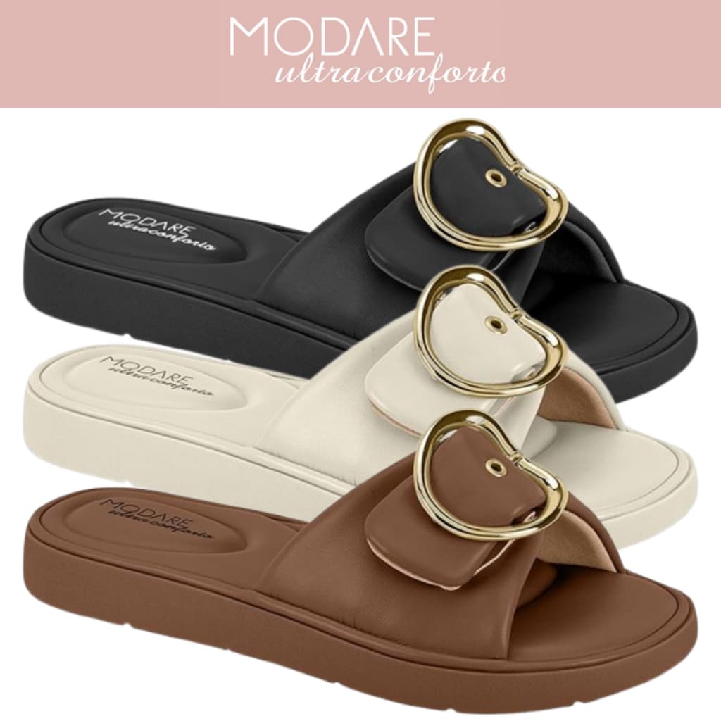 Chinelo Modare Ultra Conforto Feminino Ortopedico Esporao Original Slide Leve 7208.113