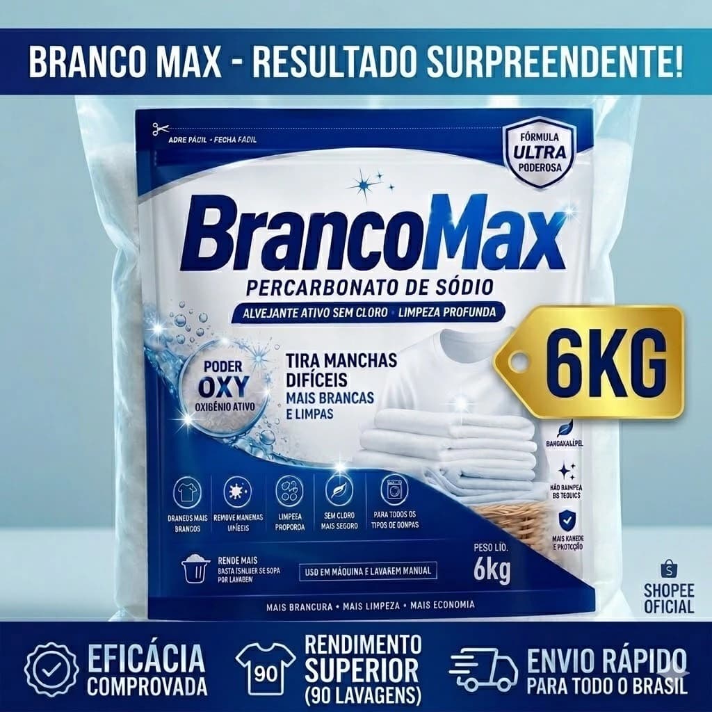 Percarbonato de Sódio - Tira Mancha Sem Cloro -1KG/2KG/3KG/4KG/5KG/6KG - TEM VARIAÇÃO
