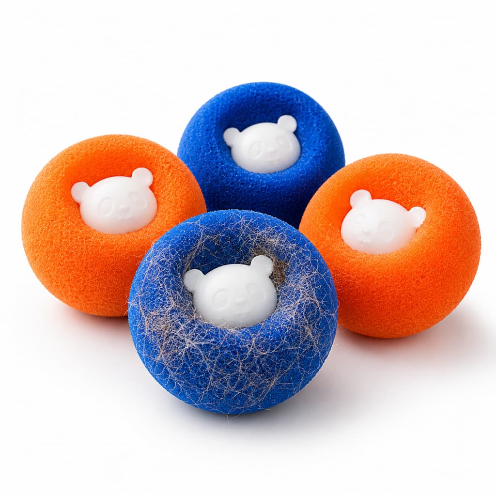 Kit 4 Bolas Remove Pelos Pet e Fiapos para Máquina de Lavar