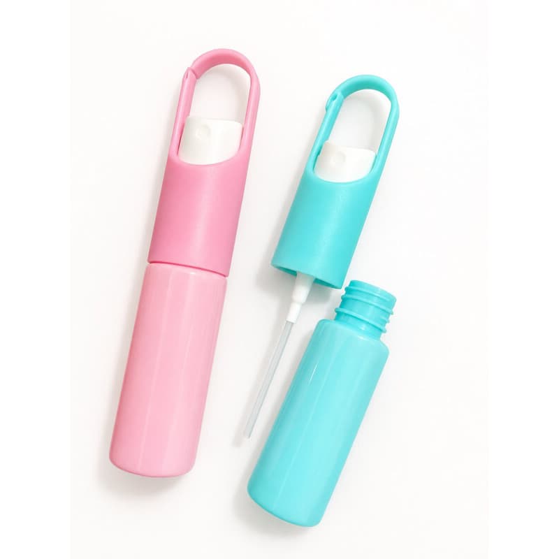 Frasco Spray Reutilizável Portátil 30ml com Mosquetão  Borrifador para Perfume, Álcool, Água e Cosméticos
