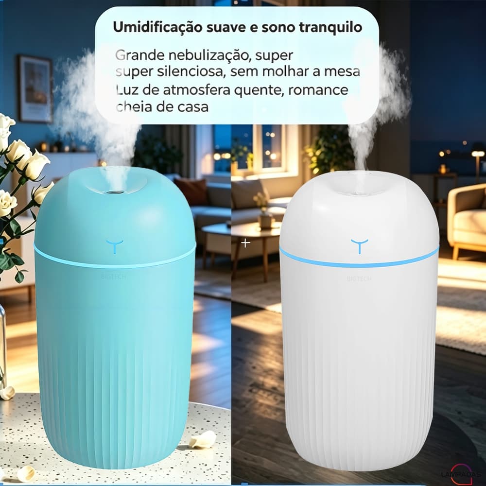 Umidificador Difusor Aromatizador Portátil 420ML Ambiente Purificador De Ar Spray Ideal Para Secretárias De Escritório