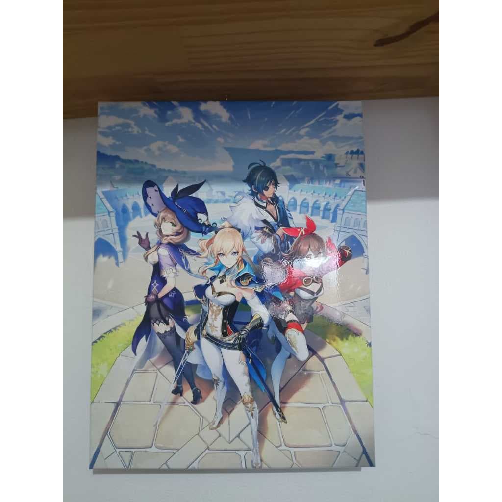 Quadro Decorativo Genshin Impact Anime Geek Gamer Usado em Ótimo Estado-Vendido Separadamente