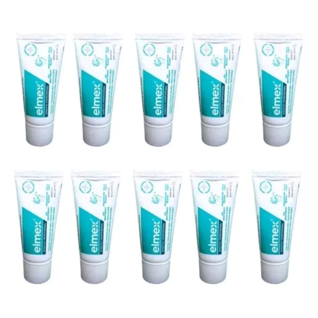 Kit com 10 Creme Dental Elmex Sensitive 30g - Alívio da Sensibilidade e Fortalecimento do Esmalte