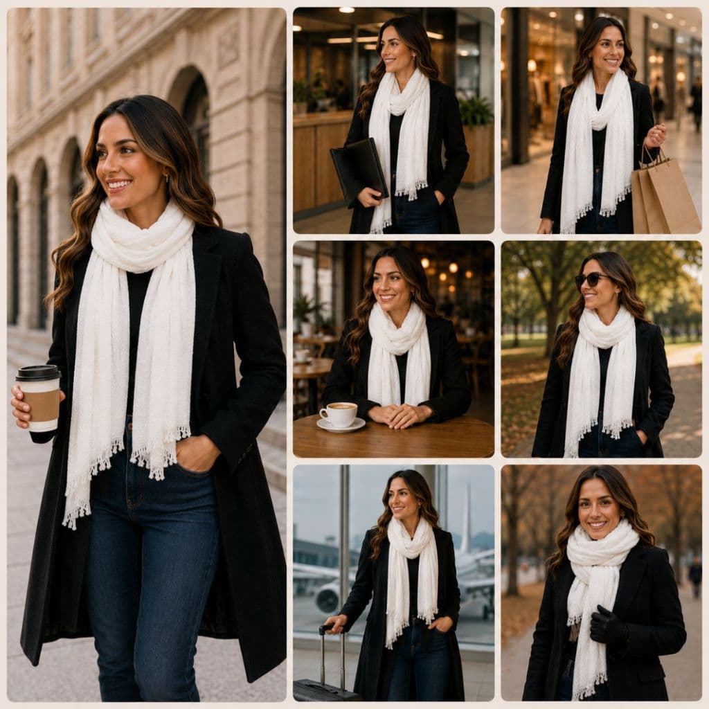 Echarpe Lisa Cachecol Grosso Pashmina Inverno Lenço Longo Multicores Quente Confortável