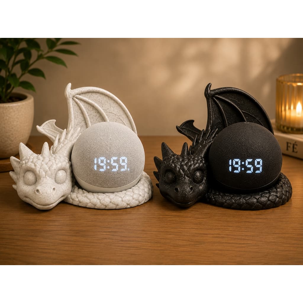Suporte Dragão para Alexa Echo Dot 5 | Base Decorativa