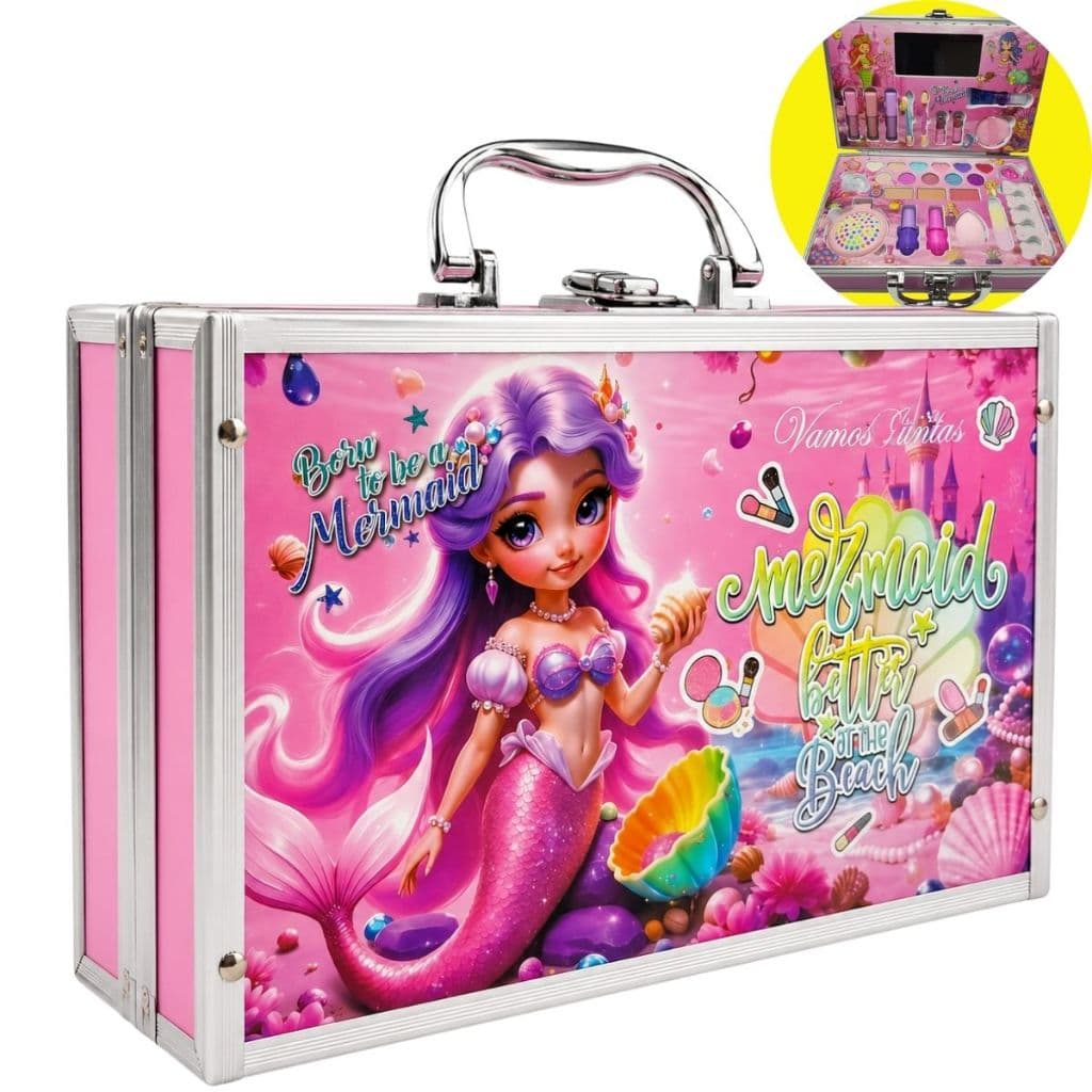 Maleta Maquiagem Infantil Menina Premium 31 Peças Completa Presente