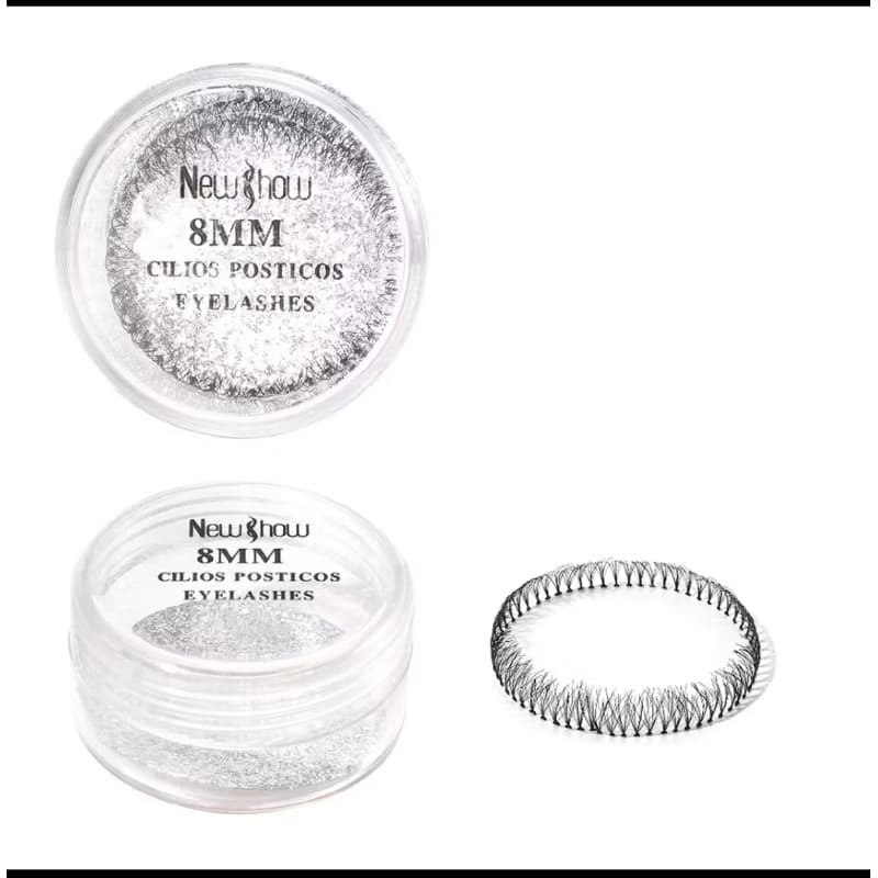 Cílios para alongamento temos o tamanho 8mm