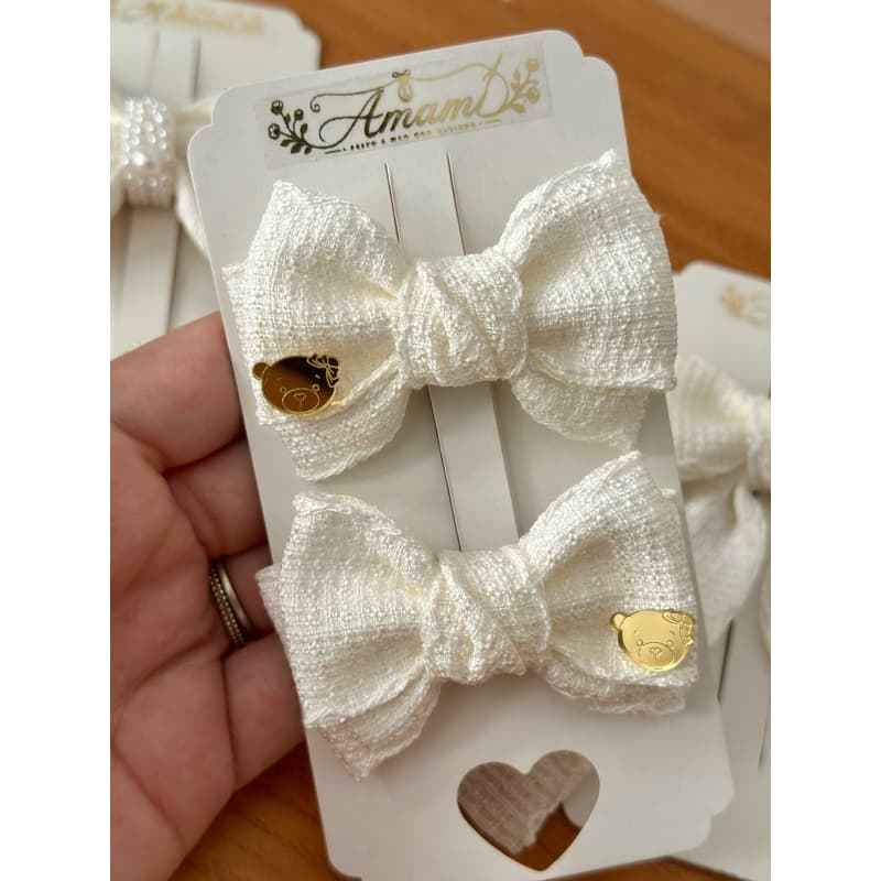 Laço infantil Luxo| Laco linho Laço infantil branco| Tiara infantil