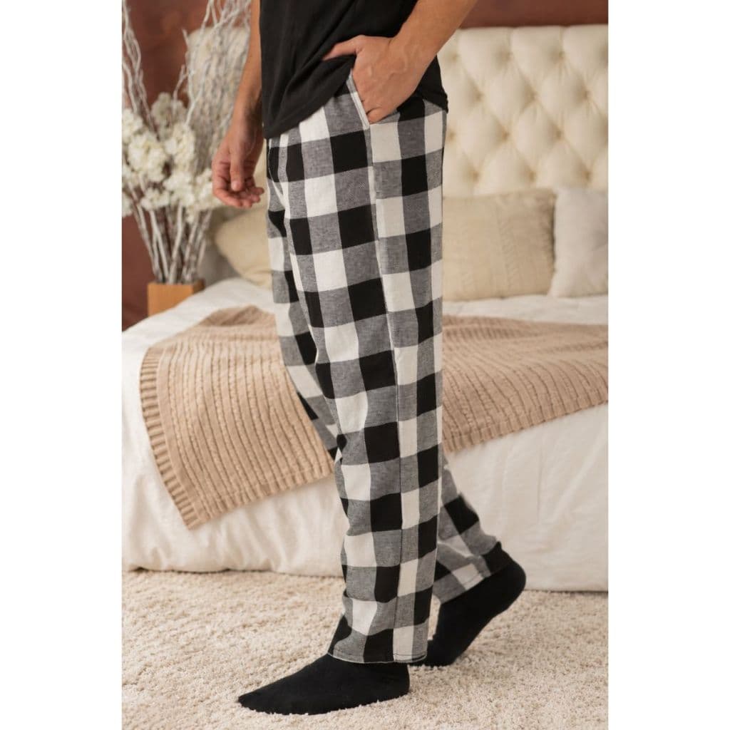 Calça de Flanela Xadrez Masculino Casual Conforto Inverno Pijama do M ao G1 S2 Modas Fashion