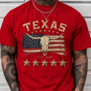 Camisa Camiseta Country Masculina Texas 100% Algodão