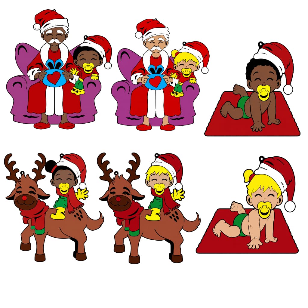 Enfeites de Natal EVA Bonecos Decorativos Natalinos Leves e Duráveis