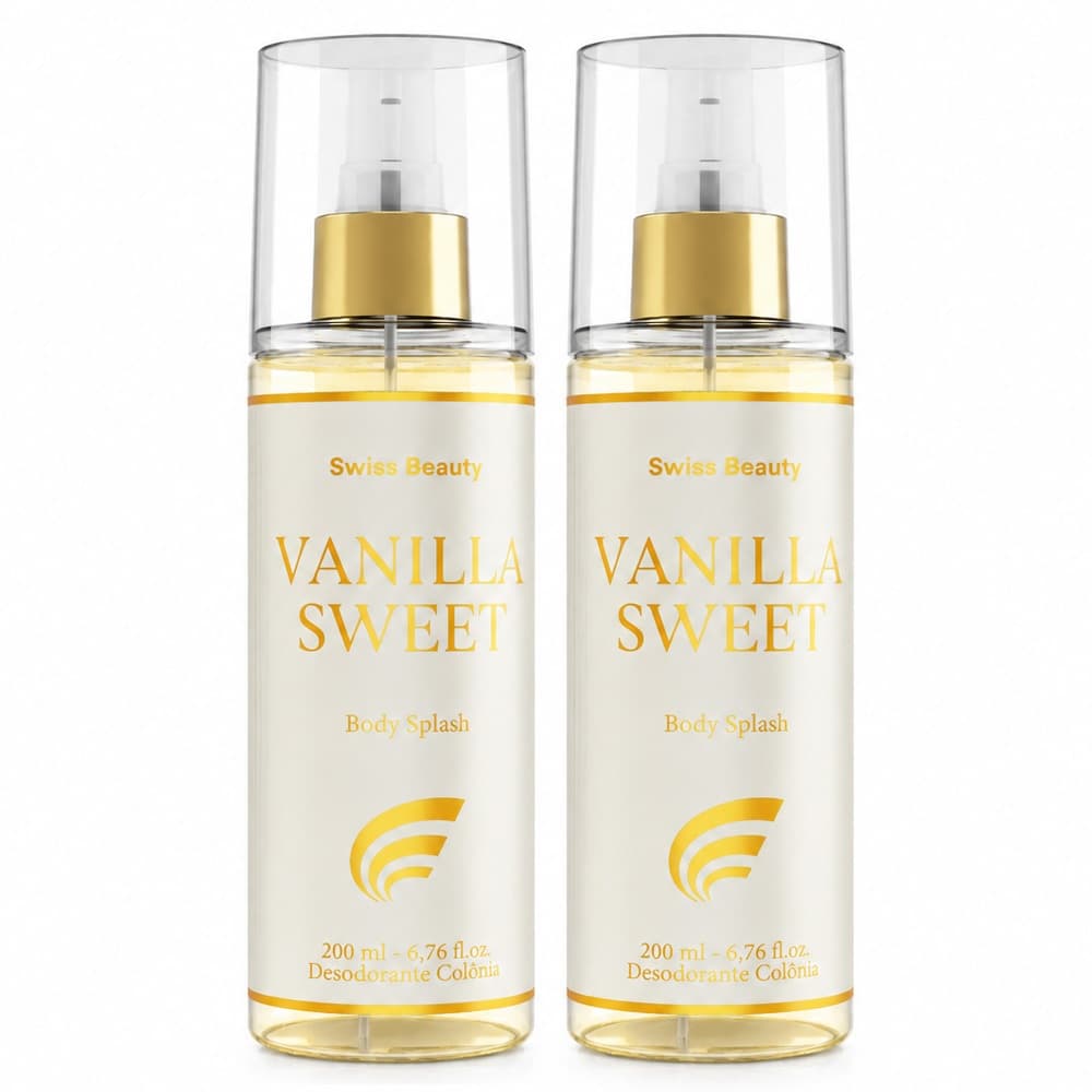 2x Body Splash Vanilla Sweet 200ml - Swiss Beauty