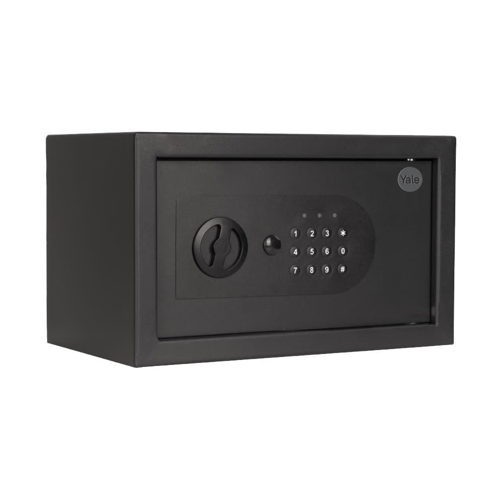 Cofre Digital Eletrônico Yale Essential Compact 20x35x20cm Chave Senha