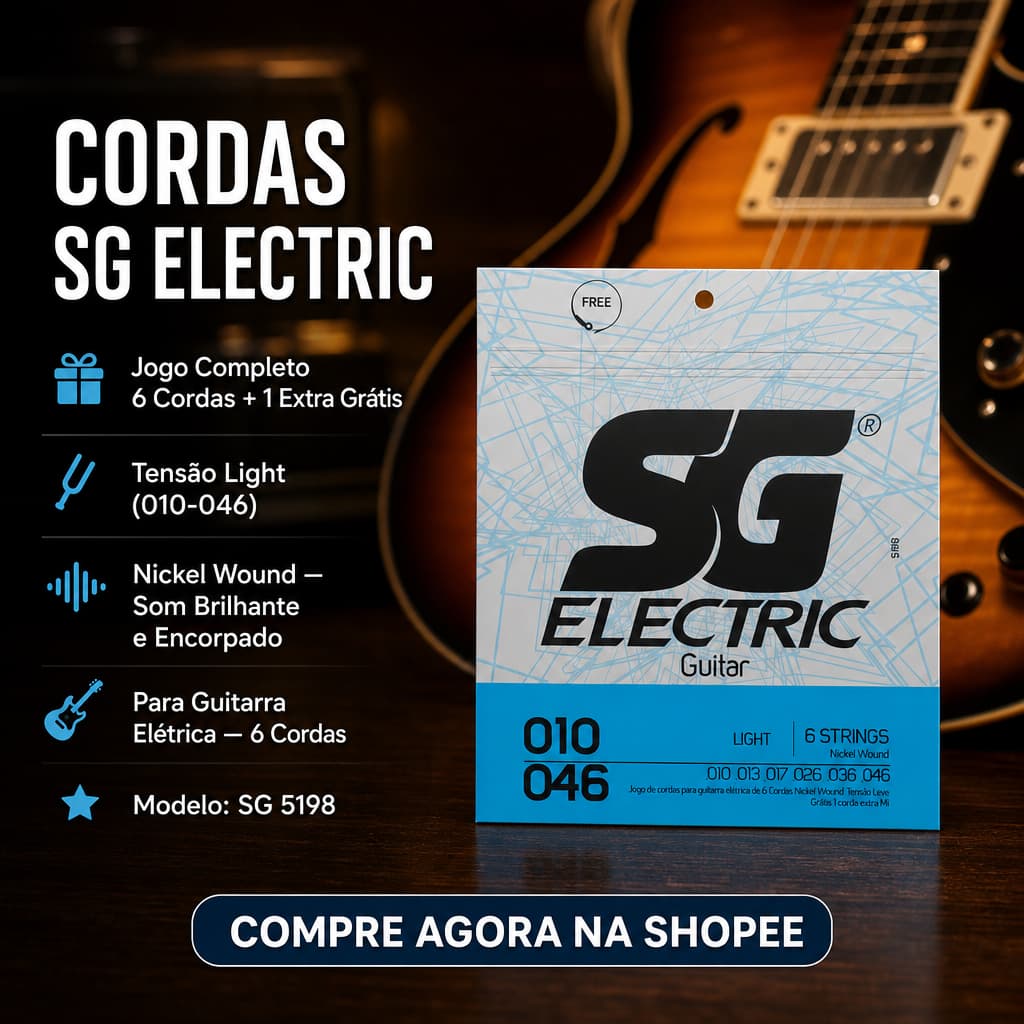 Cordas Guitarra Eletrica SG Nickel Wound Light 010-046
