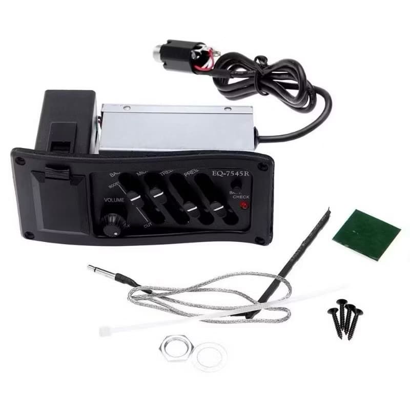 Captador e Equalizador para Violão Aço ou Nylon EQ7545R EQ 7545R
