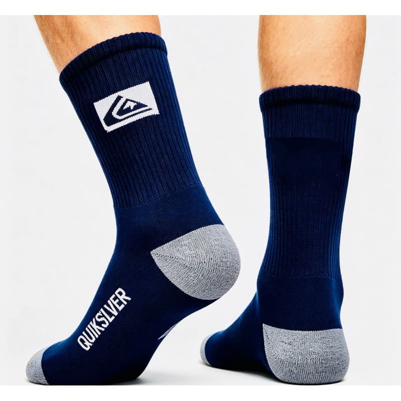 Kit 2 Pares de Meia Cano Médio Masculina Esportiva Casual Algodão Confortável