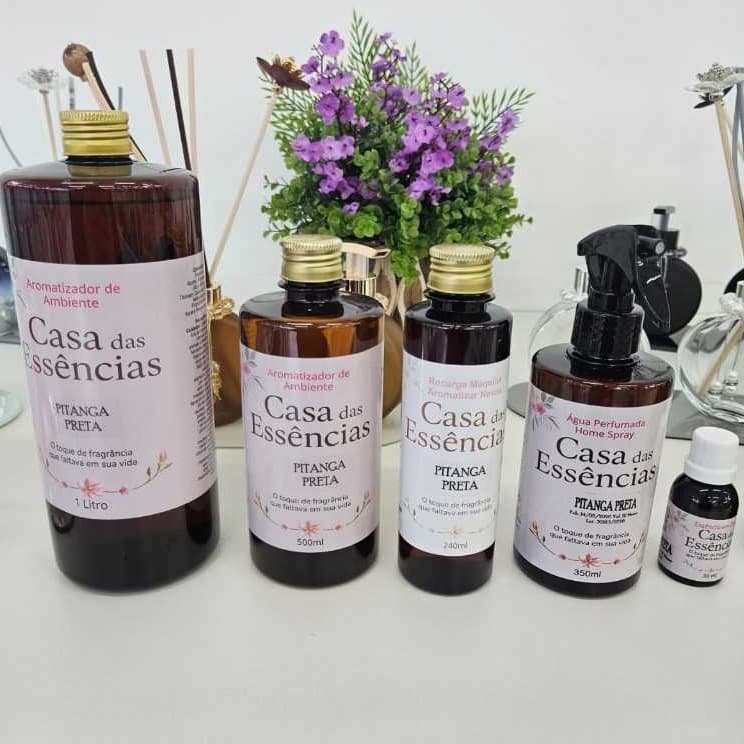 Pitanga Preta Aromatizador 1l 500ml Home Spray 350ml Essencia em Óleo 30ml Refil Nevoa 200ml Aroma