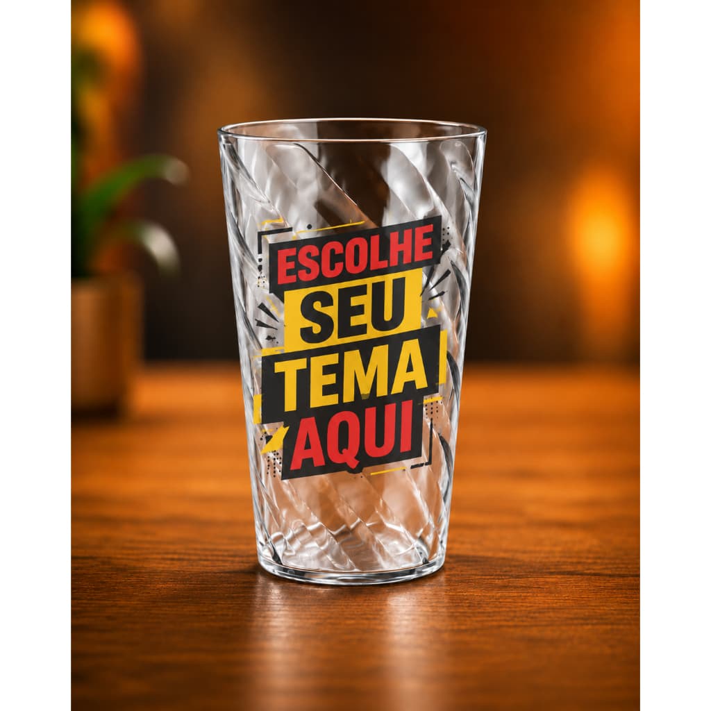 kit 30 Copos Twister Caldereta Personalizado Tema Logo Arte Brindes Lembrancinhas Festas Resistente 350ml