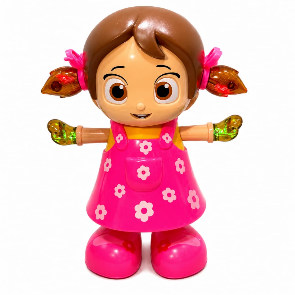 Boneca Fofa Dance Girl Dançarina Musical Infantil Com Luz E Som Brinquedo