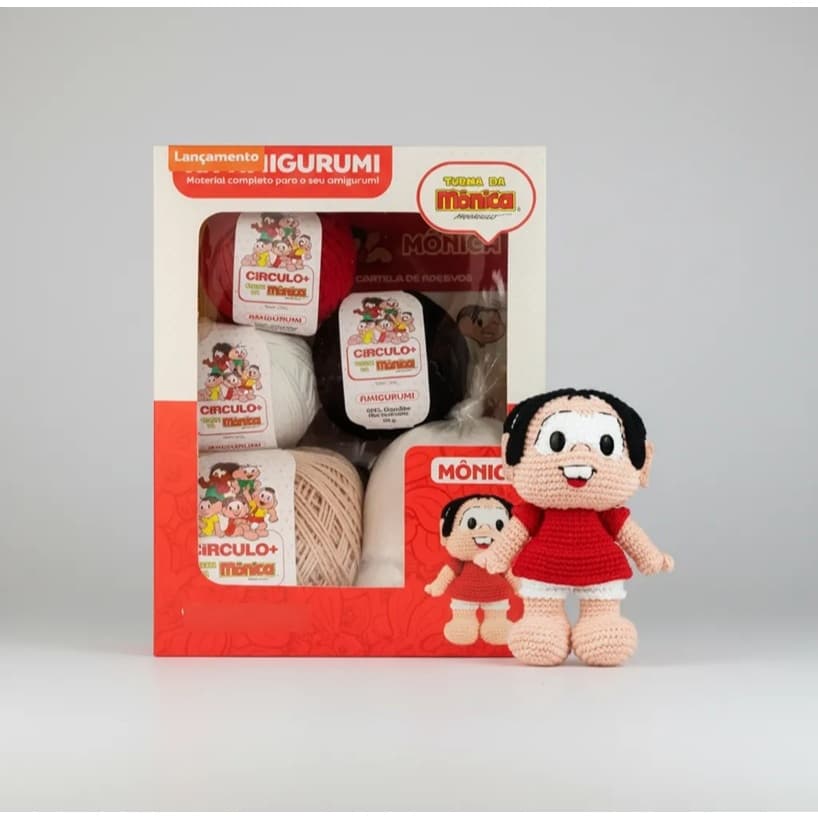 Kit Amigurumi Turma Da Mônica - Círculo