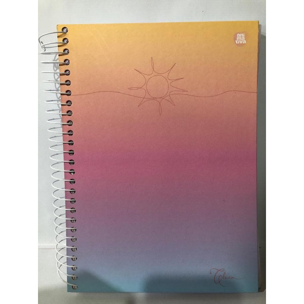 Caderno Clear 20 Matérias 320 Folhas | Caderno Universitário Animativa | Material Escolar Feminino | Papelaria