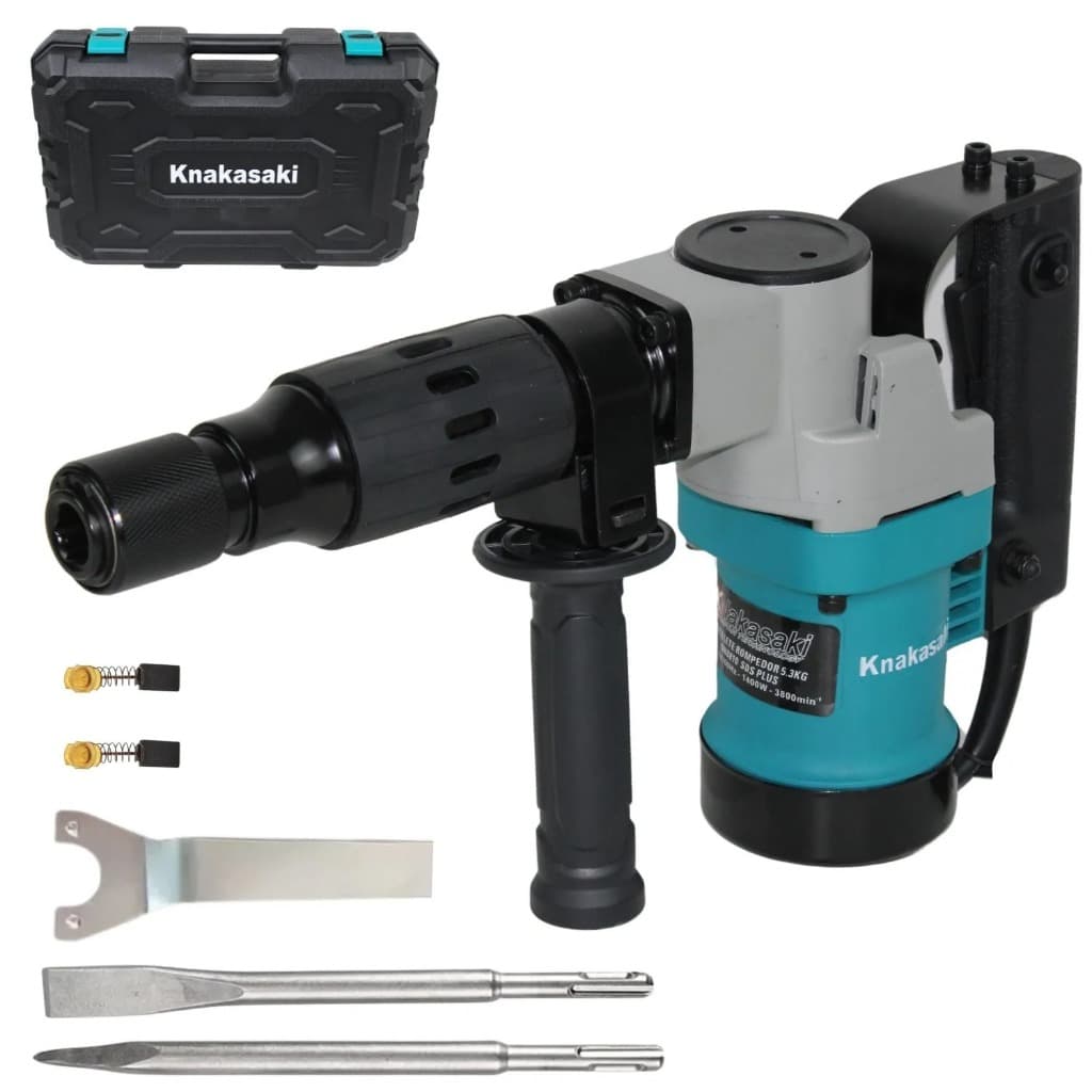 MARTELETE ROMPEDOR DEMOLIDOR 1600W- COM PONTEIRA E TALHADEIRA Nakasaki