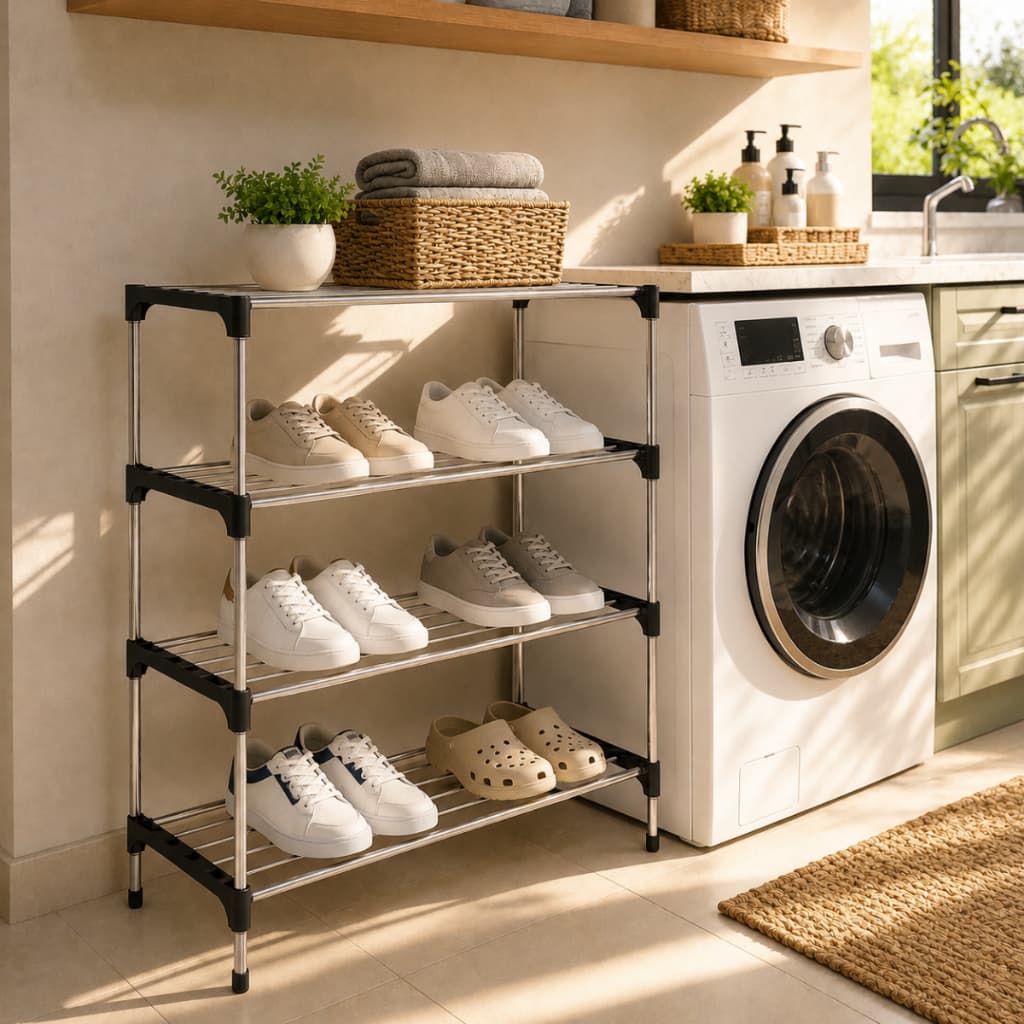 Sapateira Vertical Luxo 12 Pares 4 Prateleiras