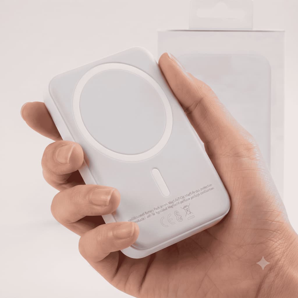 Power Bank 10000mAh & 5000mAh para iPhone: Turbo MagSafe, Portátil e Potente