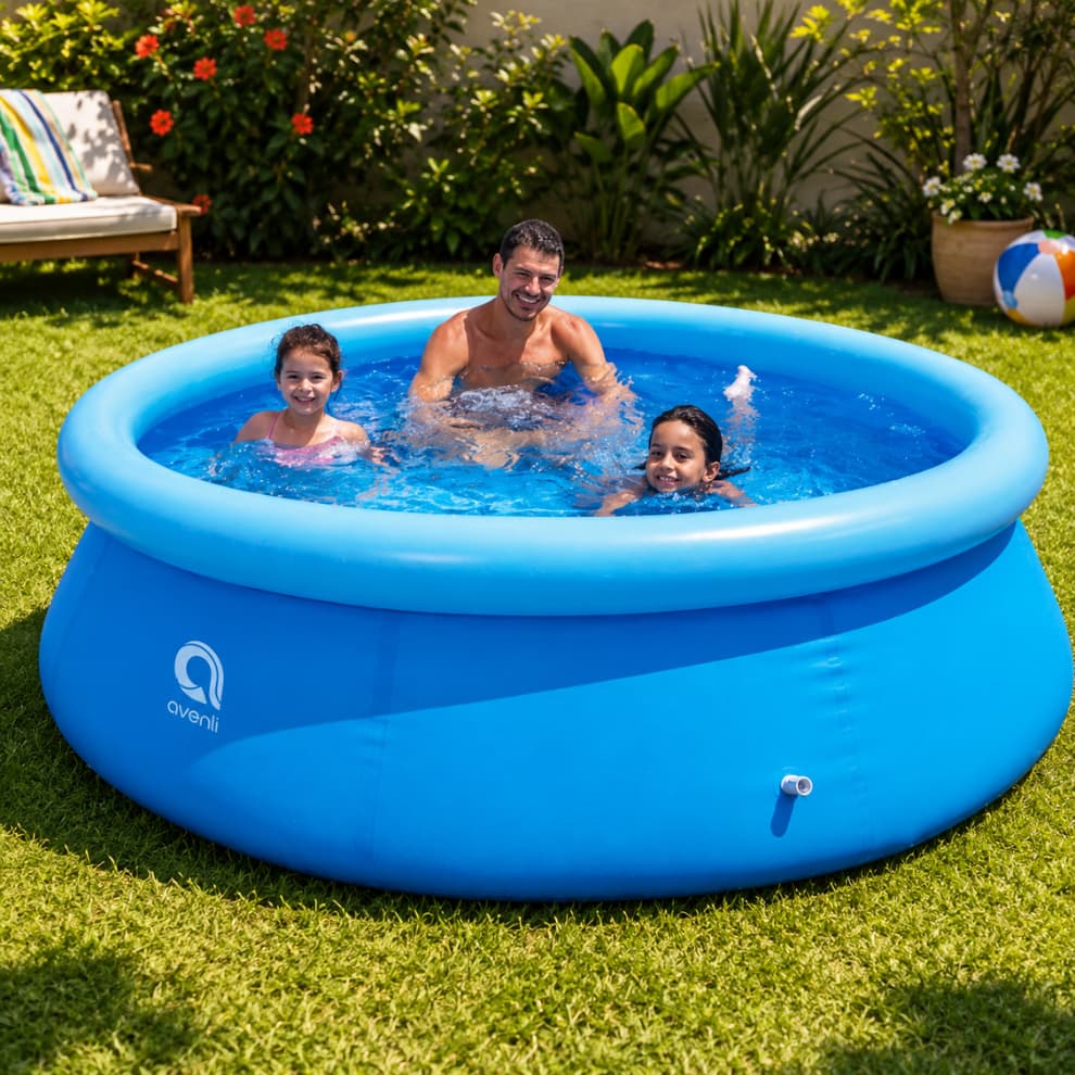 Piscina Redonda Inflável 240X63cm 2490L Avenil
