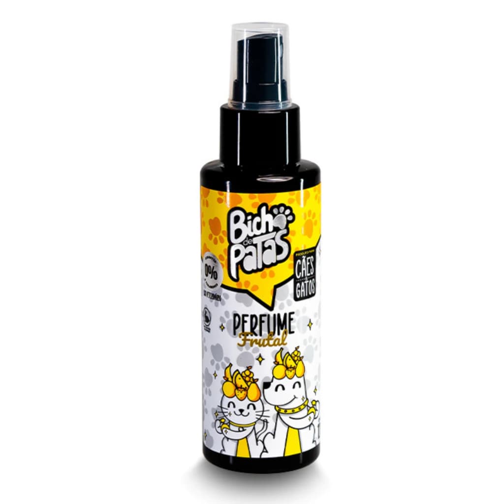 Perfume Pet Frutal 120ml para Cães e Gatos Bicho de Patas Colônia Pet