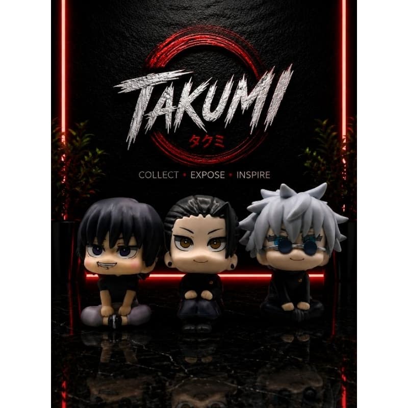 Mini Figure Jujutsu Kaisen 10cm PVC | Gojo, Toji e Geto | Colecionável Anime