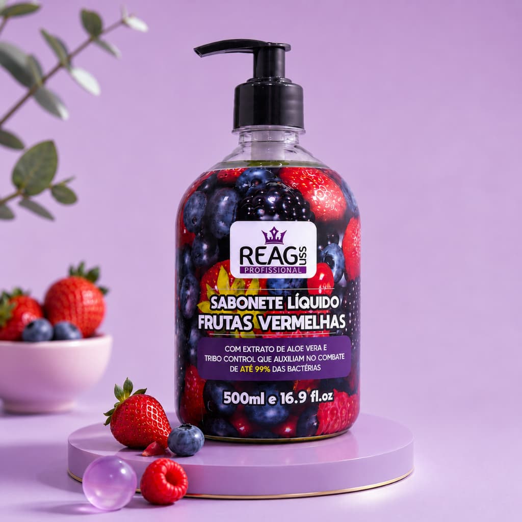 Sabonete líquido 500 ml  -  Frutas Vermelhas