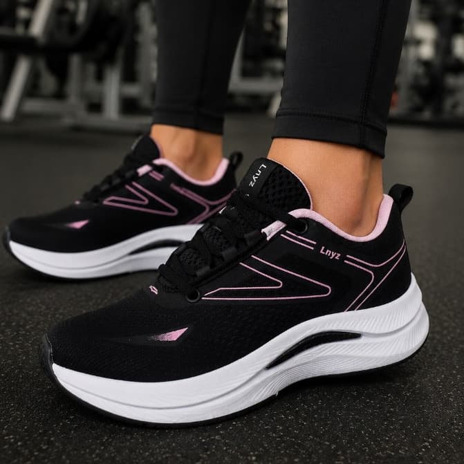 Tênis LNYZ Academia Feminino Leve Flexível Treino Fitness Casual