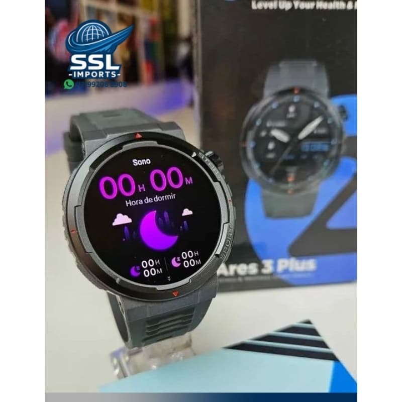 ⌚ Smartwatch Zeblaze Ares 3 Plus Original 🔥 Tela AMOLED 📞 Chamadas Bluetooth 💧 IP68