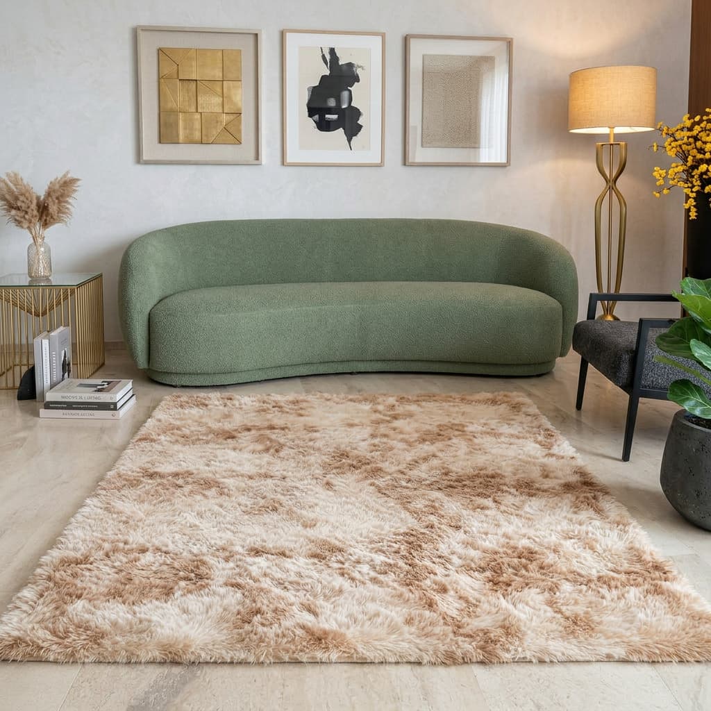 Tapete Felpudo 1,00x1,50 Luxo Sala Quarto Decorativo Moderno Antiderrapante