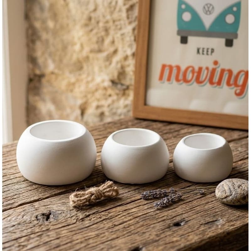 Kit 3 Vasinhos decorativos / porta velas / porta trecos
