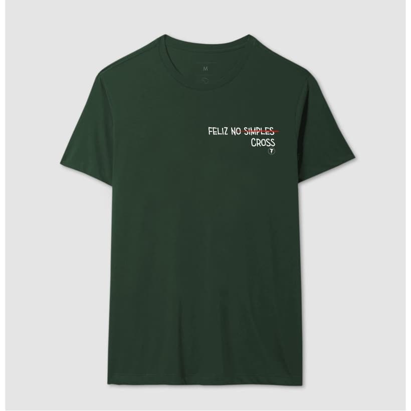 Camiseta Feliz no Simples Crossfit Treino Musculação