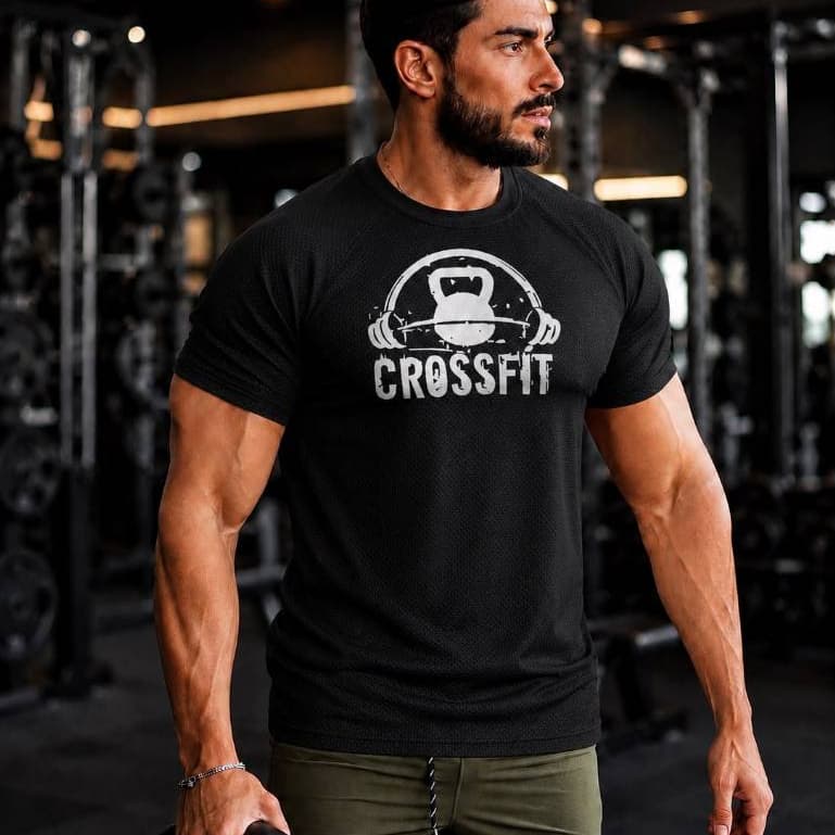 Camiseta Dryfit masculina Musculação Crossfit Corrida Muscuação Futebol Academia Respirável Leve Original da Avve Wear