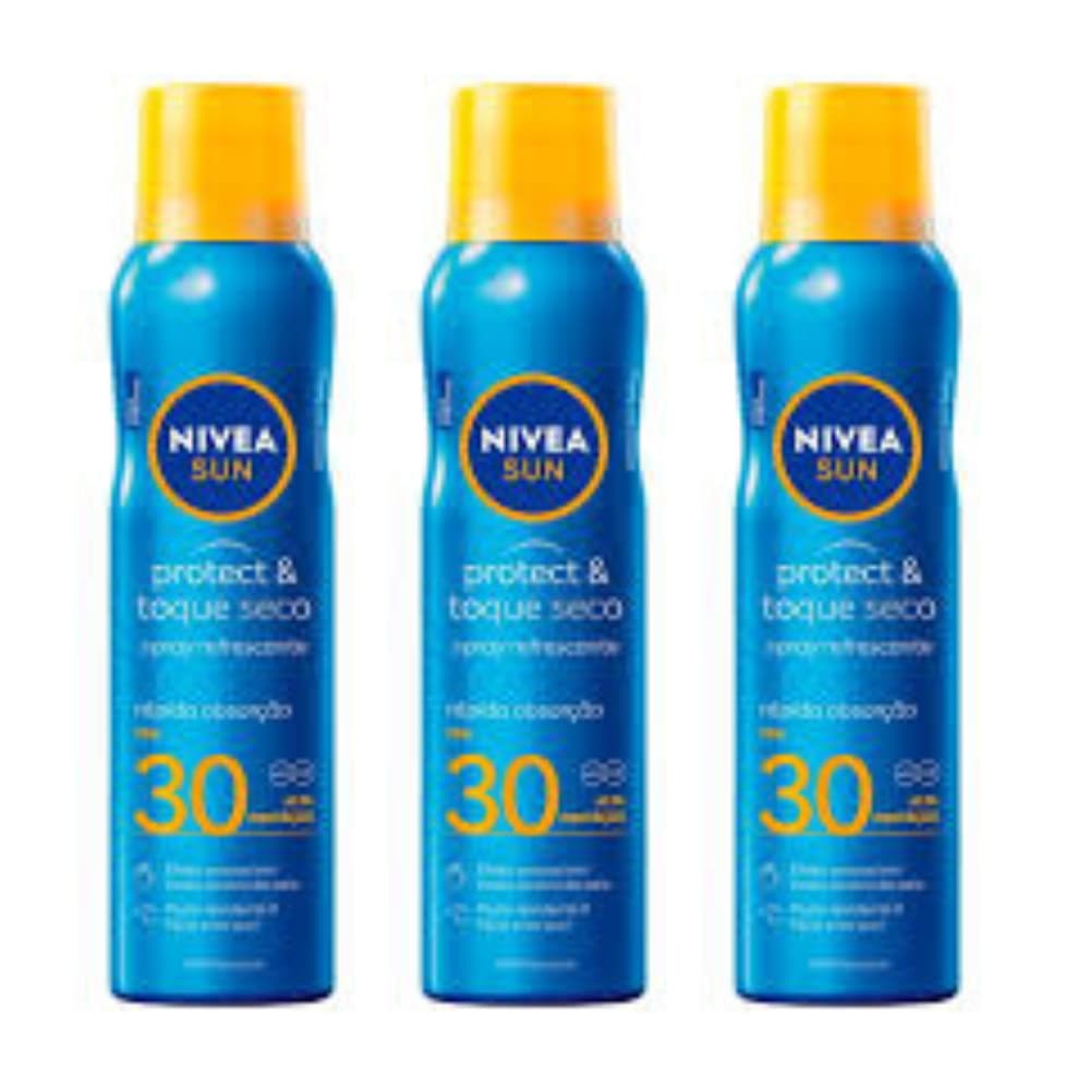 3x Protetor Solar Spray Protect & Toque Seco FPS 30 200ml