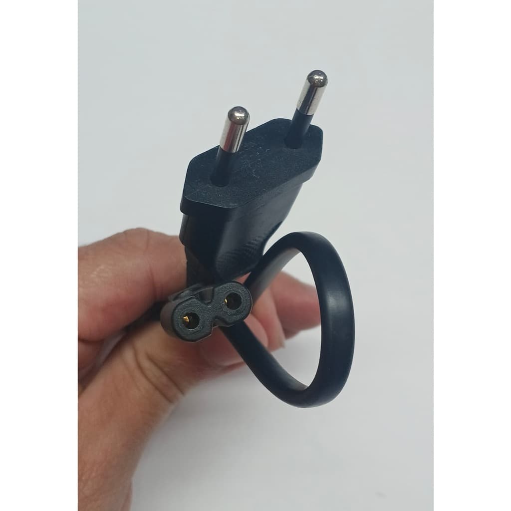 Cabo de Força Tipo 8 Bipolar Curto 52 cm - Preto
