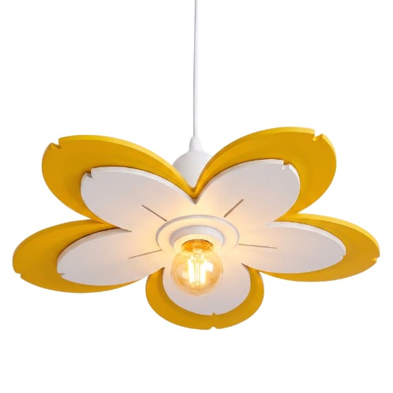 Luminária Infantil Flor - Lustre Para Quarto Infanti