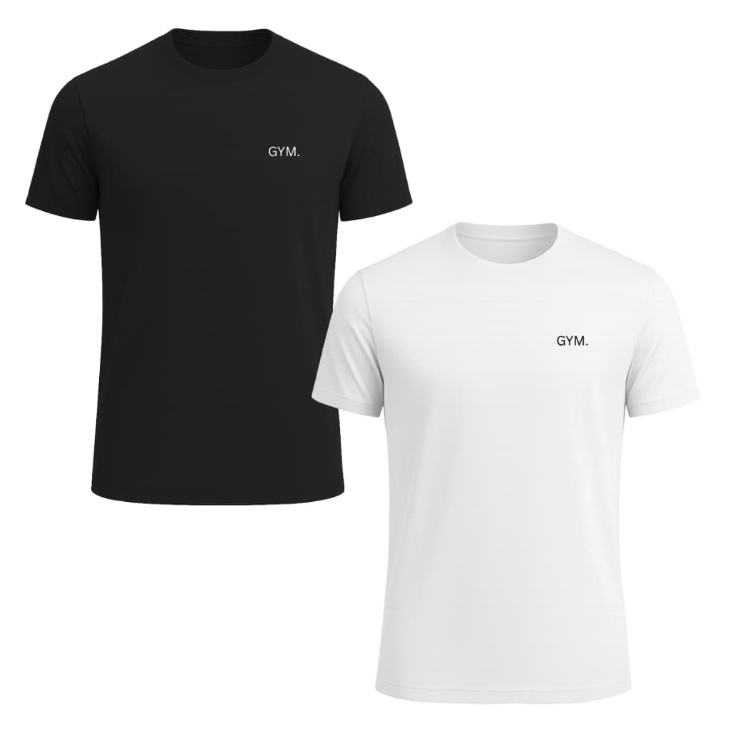 Kit 2 Camisetas GYM Dry Fit Masculina Unissex Esportes Treino Academia