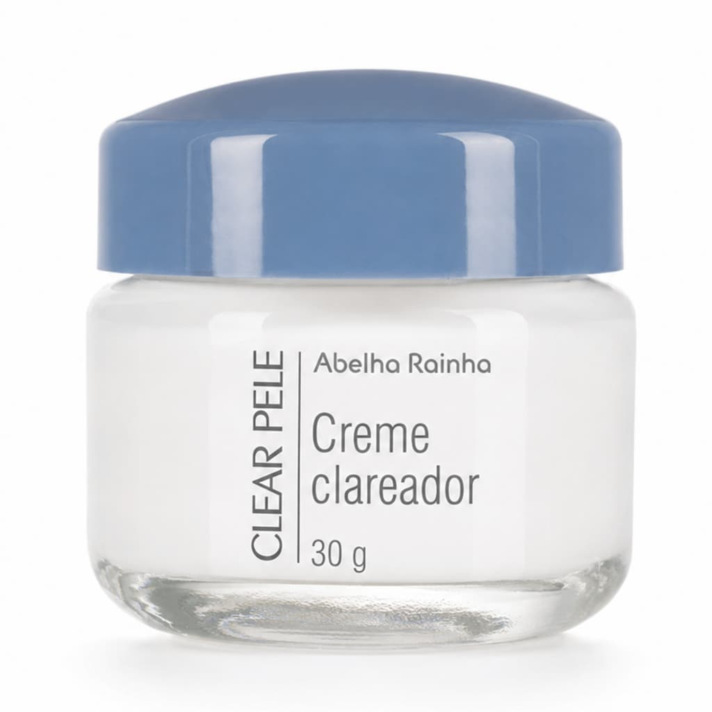 Kit 2 Creme Clareador Facial Noturno Clear Pele 30g Abelha Rainha