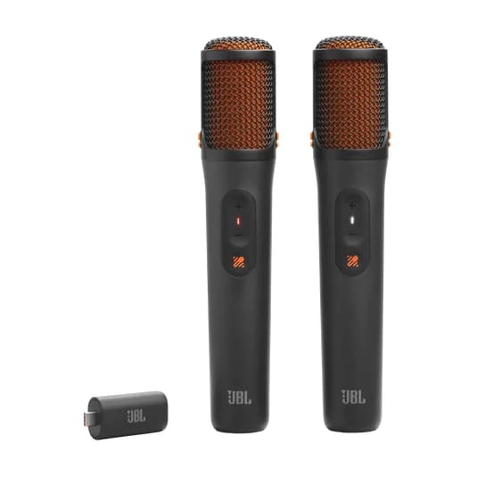 2 Microfones JBL EasySing Mics Sem Fio Duplo Profissional Pra Partybox Com IA