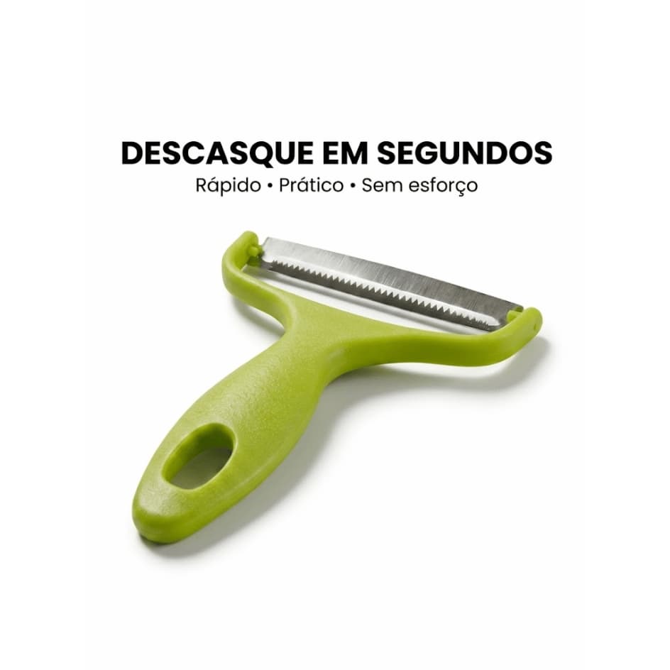Descascador Manual Plástico Legumes Frutas Verduras Batata Cenoura Utensílio Cozinha Prático Leve